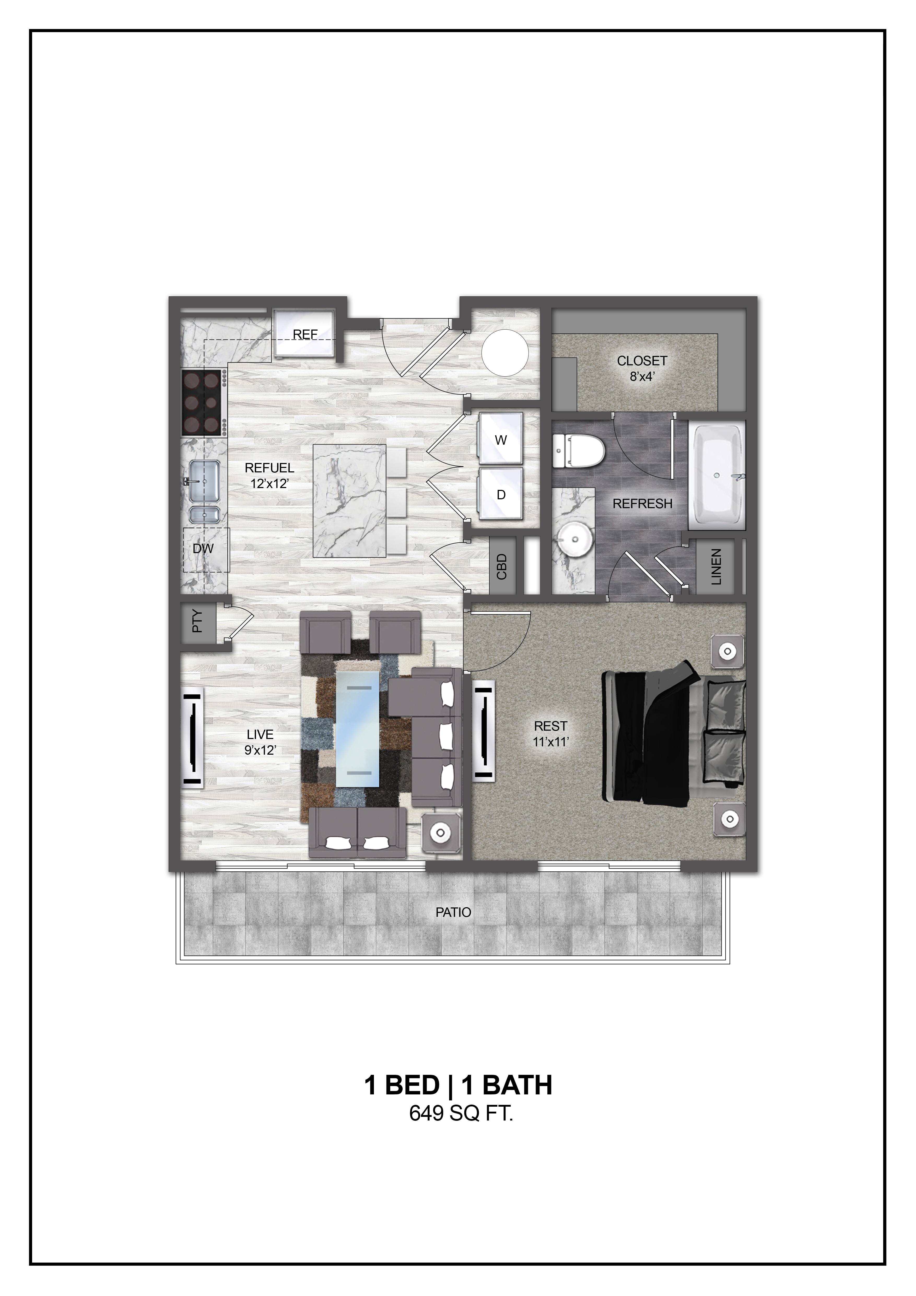 Floor plan layout diagram for A2