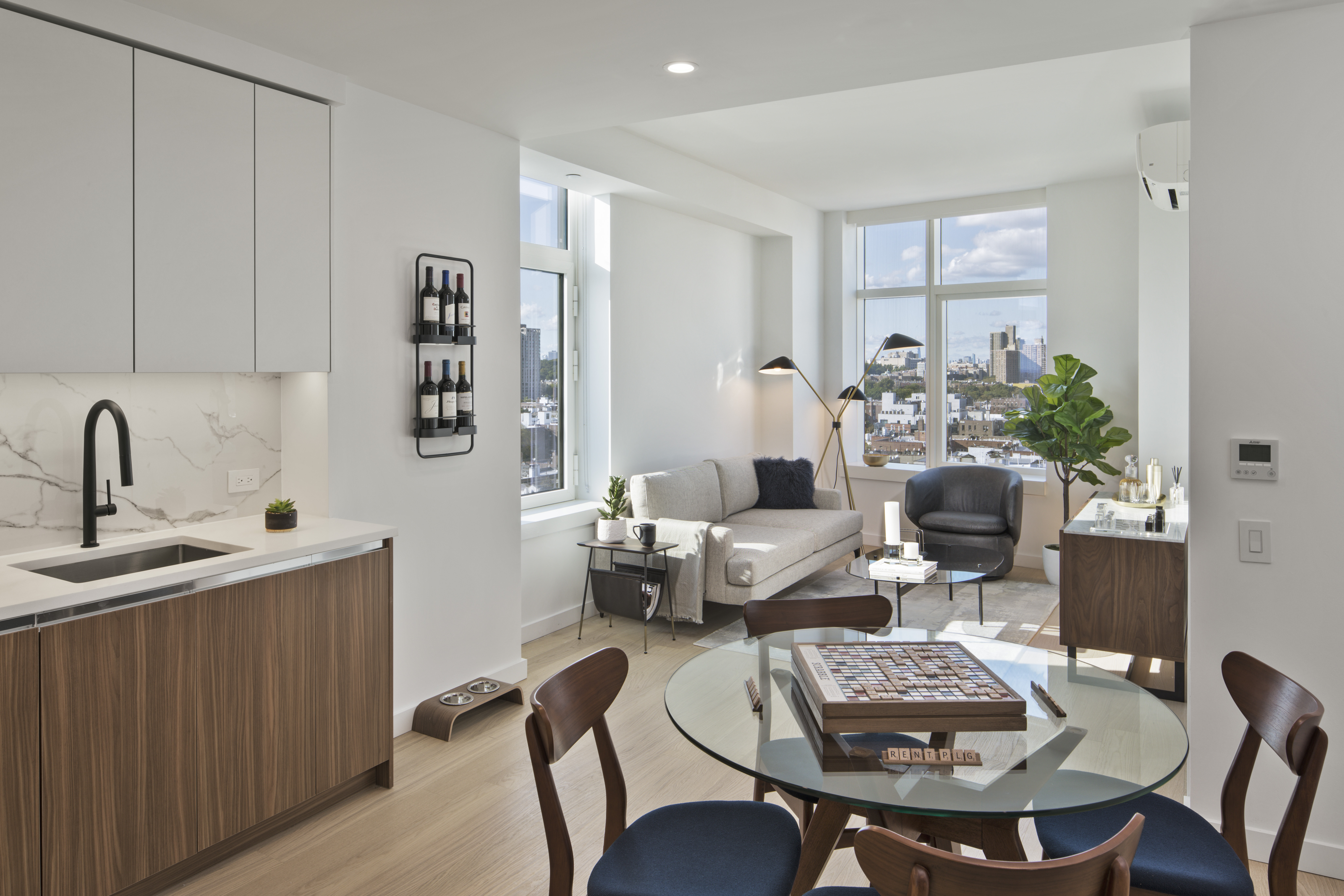 a dining room table